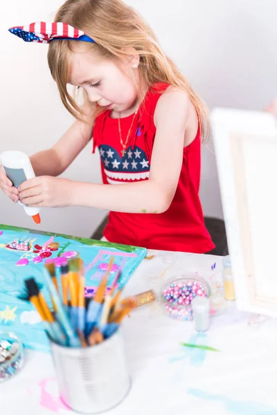 July 4th kids art — Stock Photo, Image