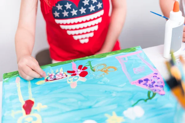 July 4th kids art — Stock Photo, Image