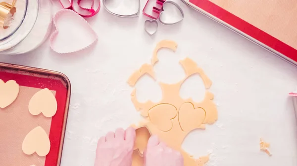 Baking sugar cookies — Stock Photo, Image