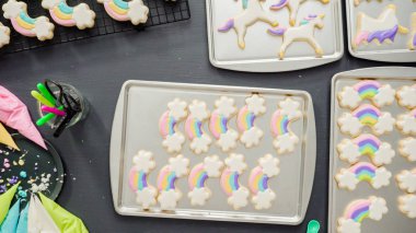 Unicorn şeker kurabiyeleri