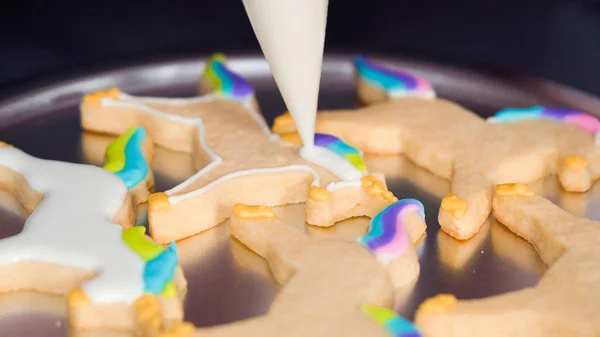 Ciasteczka z cukrem jednorożcem — Zdjęcie stockowe