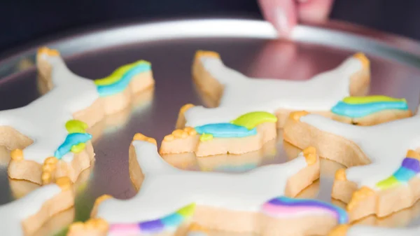 Unicorn Sugar Cookies — Stockfoto