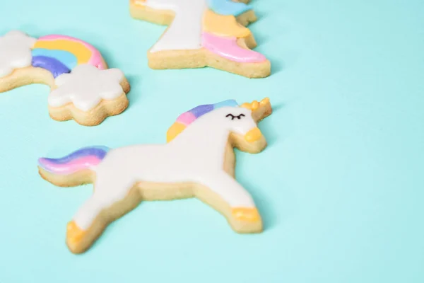 Biscoitos de açúcar unicórnio — Fotografia de Stock