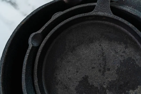 Cast iron frying pan — Stock Photo, Image