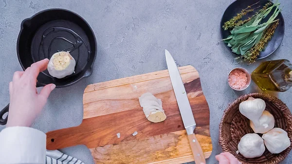 구운된 마늘 — 스톡 사진