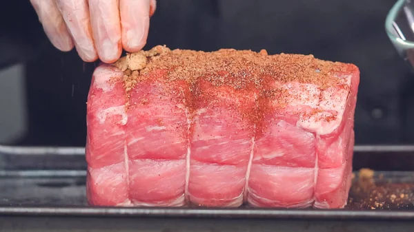 뼈 없는 돼지고기 로스트 — 스톡 사진