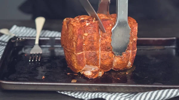 Asado de cerdo deshuesado — Foto de Stock