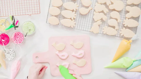 Making Easter cookies — Stock Photo, Image