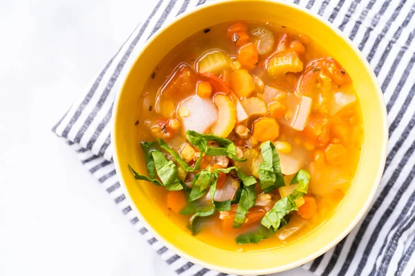 Sopa de lentejas — Foto de Stock