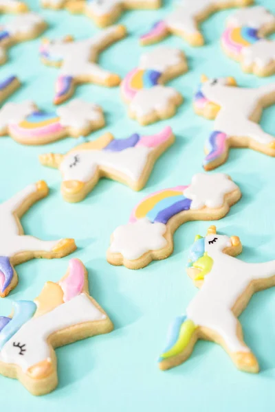 Galletas de azúcar unicornio — Foto de Stock