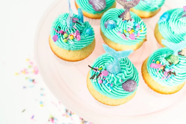 Cupcakes sereia — Fotografia de Stock