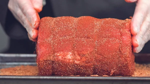 Carne de porco desossada assada — Fotografia de Stock