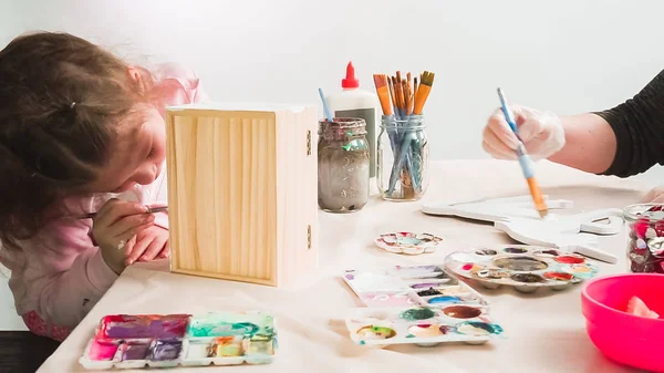 Proyecto de artesanía infantil — Foto de Stock