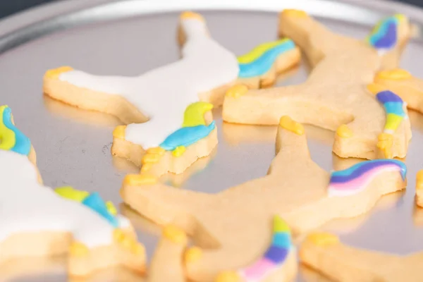 Unicorn sugar cookies — Stock Photo, Image