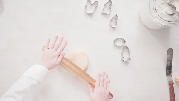 Baking Easter cookies — Stock Photo, Image