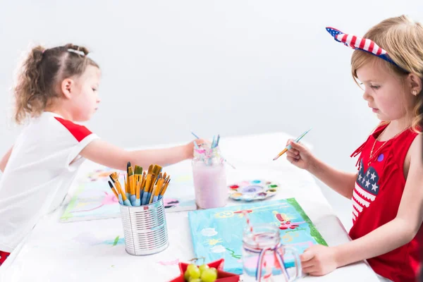 4 juli Kids Art — Stockfoto