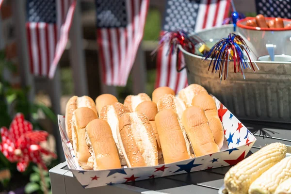 July 4th Party Stock Photo