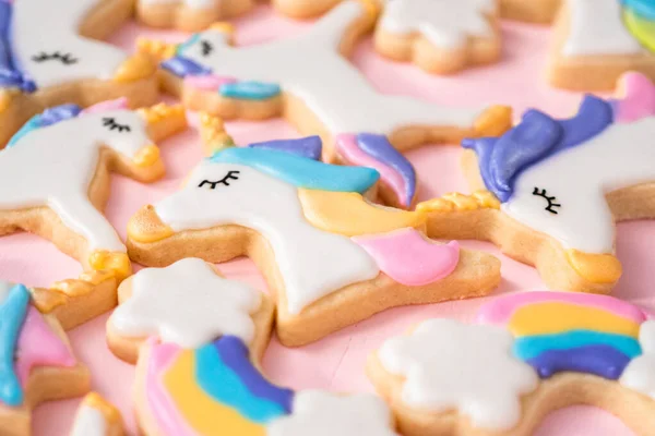 Unicorn sugar cookies — Stock Photo, Image