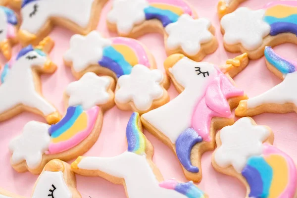 Unicorn socker kakor — Stockfoto