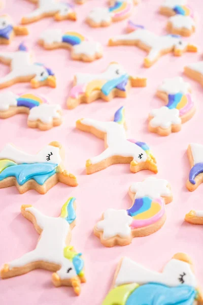 Unicorn sugar cookies — Stock Photo, Image