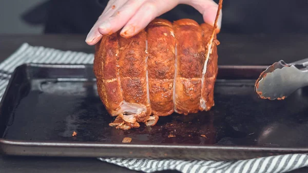 Zonder been varkensrollade — Stockfoto