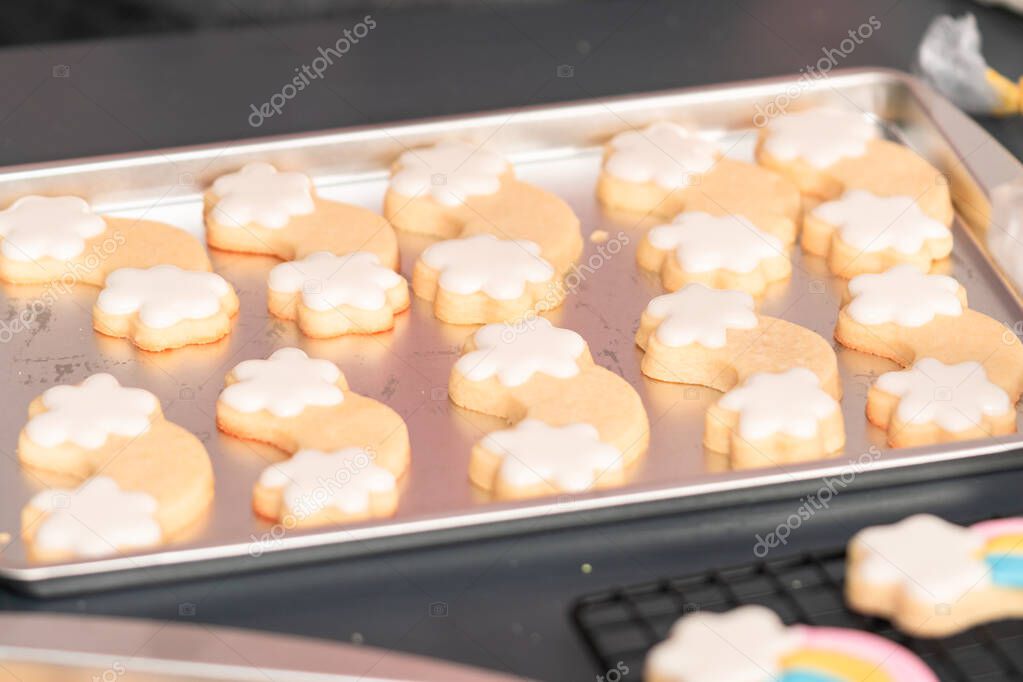 Sugar cookies with royal icing