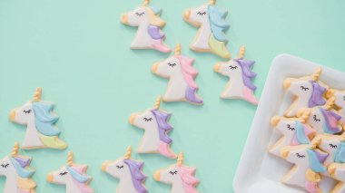 Unicorn şeker kurabiyeleri