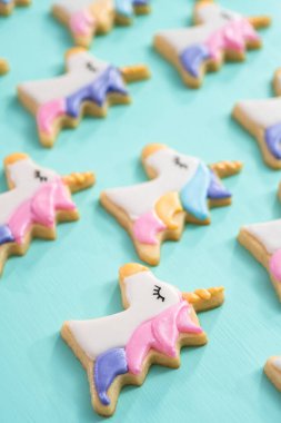Unicorn şeker kurabiyeleri
