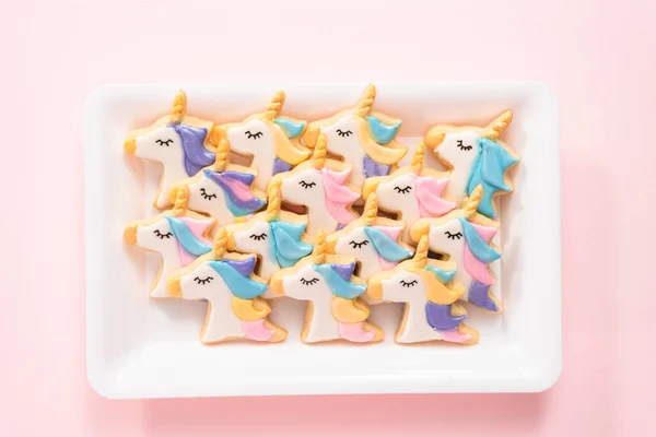 Unicorn sugar cookies — Stock Photo, Image
