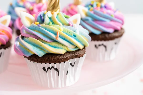 Unicorn cupcakes — Stock Photo, Image