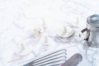 Fondant kar tanesi şekilleri