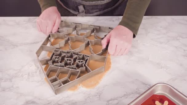 Hacer Galletas Jengibre Casa — Vídeos de Stock