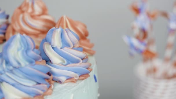 Vanilkový koláč — Stock video