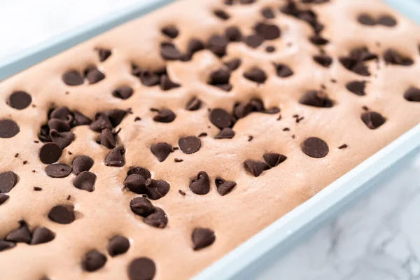 Домашнее Шоколадное Мороженое Сковороде — стоковое фото
