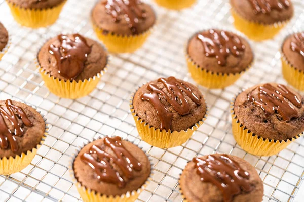 Çikolatalı Ganache Ahududulu Kek — Stok fotoğraf