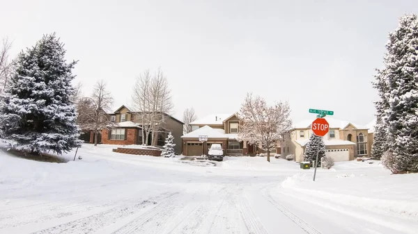 Denver Colorado Usa Februar 2020 Fahren Auf Typischen Gepflasterten Straßen — Stockfoto