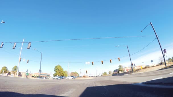 Denver Colorado Eua Janeiro 2020 Dirigir Estradas Pavimentadas Típicas Bairro — Vídeo de Stock