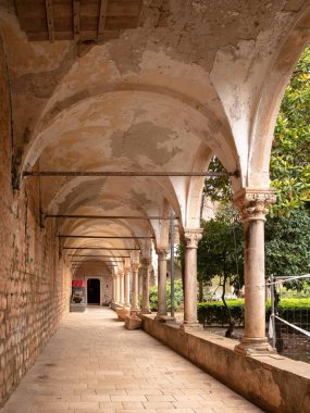 Dubrovnik, Hırvatistan 'da Island Lokrum üzerinde Benedictine monatstery