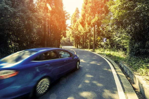 Auto Rijden Weg Bergen China — Stockfoto