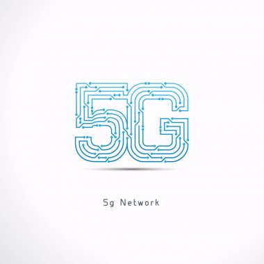 5G icon communication technology, Vector illustration clipart