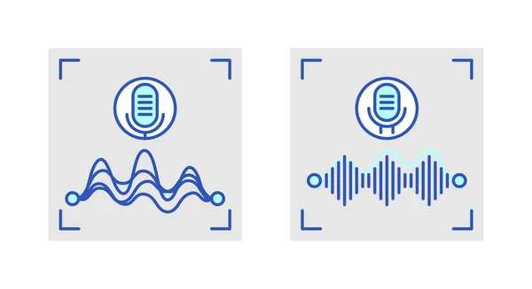 Concetto di riconoscimento vocale delle tecnologie intelligenti di onde sonore — Vettoriale Stock