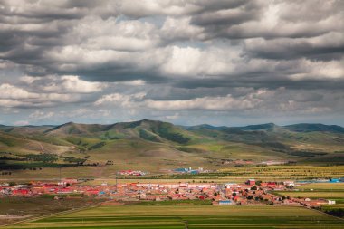 Residential area  of Inner Mongolia  clipart