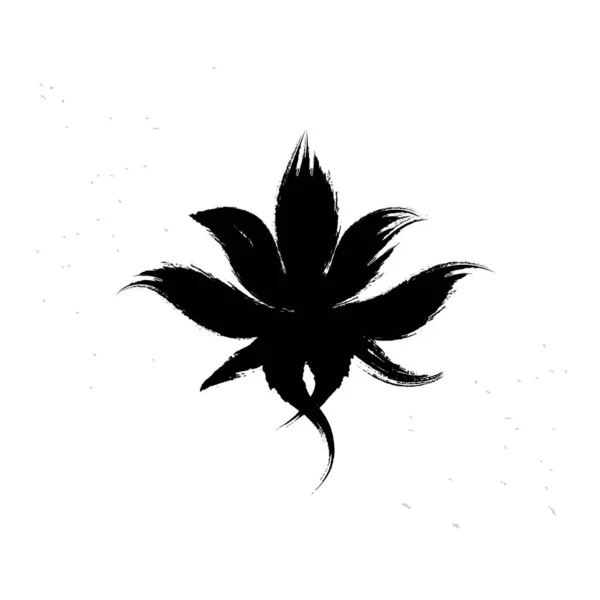 Yoga symbol lotus — Stock vektor