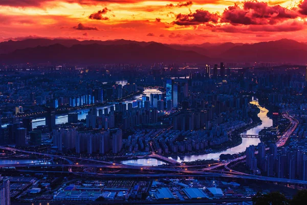 Escena nocturna de Fuzhou en China —  Fotos de Stock