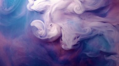 canlı renkli mor mavi pembe akrilik boya damla hareket doku arka plan için soyut kavram.