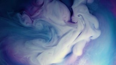 canlı renkli mor mavi pembe akrilik boya damla hareket doku arka plan için soyut kavram