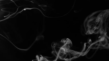 Siyah Arkaplanda Soyut Duman