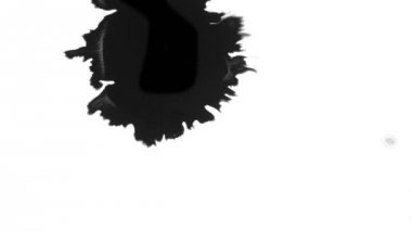 Beyaz mürekkep kanama Bloom üzerinde mürekkep Bloom.