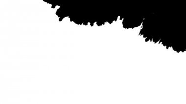 Beyaz mürekkep kanama Bloom üzerinde mürekkep Bloom.