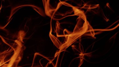 Kırmızı siyah arka plan üzerine duman hareketi.